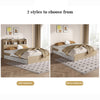 Bundle DEAL Storage Bed Frame with Headboard + LUANNA Comfort Mattress - Wooden Colour