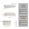 LUNA Storage Drawer Bed Frame with Headboard - White Colour