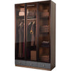 KLASS Sensor Light Tempered Glass Designer 2/3 Door Wardrobe