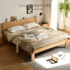 100% Solid OAK Wooden Simple Bed Frame in Two colours