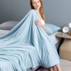 CODI Cool Silk Summer Soft Washable Quilt Silky Air Conditioning Blanket - Blue