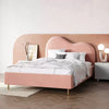 Soft Padded Bed Frame with Headboard