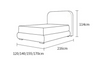 Fabric Bed Frame with Soft Headboard