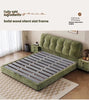 French Cream-Style Cloud Chenille Upholstered Storage Bed Frame