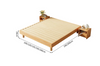 Luna Solid Wood Platform Bed Frame
