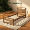 MapleCraft Solid Wood Bed Frame – Single Size