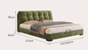 French Cream-Style Cloud Chenille Upholstered Storage Bed Frame
