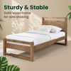 MapleCraft Solid Wood Bed Frame – Single Size