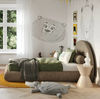 Contemporary Upholstered Bed Frame