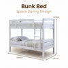 Arbor Essence Double Deck Bed Frame - White Colour
