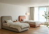 Fabric Bed Frame with Soft Headboard