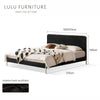 Bauhaus Soft Bed Frame with Faux-Shearling Headboard – Available in Queen & King Size