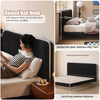 Bauhaus Soft Bed Frame with Faux-Shearling Headboard – Available in Queen & King Size