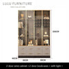 WAHIE Wine Cabinet Bookshelf