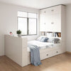 LUNA Storage Drawer Bed Frame - Customised with Headboard and Wardrobe