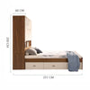 LUNA Storage Drawer Bed Frame - Customised with Headboard and Wardrobe