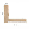 LUNA Storage Drawer Bed Frame - Customised with Headboard and Wardrobe