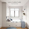 LUNA Storage Drawer Bed Frame - Customised with Headboard and Wardrobe