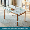 Kuta Sintered Stone Dining Table with Solid Oak Legs