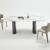 SIRA Dining Table Set - Marble Rectangle Dining Table with Chair Set