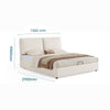 LUNA Faux Leather Storage Bed Frame