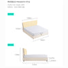 LUNA Faux Leather Storage Bed Frame