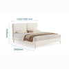 LUNA Faux Leather Storage Bed Frame