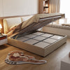 LUNA Faux Leather Storage Bed Frame