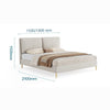 LUNA Faux Leather Storage Bed Frame