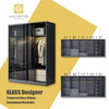 KLASS Designer Tempered Glass Sliding Wardrobe - Customised with Modules