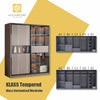 KLASS Tempered Glass Wardrobe Customised with Modules