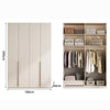 LILY Modular 18mm Thick E0 Solid Plywood 2|3|4 Doors Wardrobe 12 Months Warranty, Available in 10 Sizes