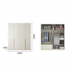 LILY Modular 18mm Thick E0 Solid Plywood 2|3|4 Doors Wardrobe 12 Months Warranty, Available in 10 Sizes