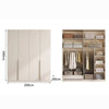 LILY Modular 18mm Thick E0 Solid Plywood 2|3|4 Doors Wardrobe 12 Months Warranty, Available in 10 Sizes