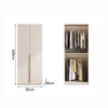 LILY Modular 18mm Thick E0 Solid Plywood 2|3|4 Doors Wardrobe 12 Months Warranty, Available in 10 Sizes