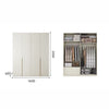 LILY Modular 18mm Thick E0 Solid Plywood 2|3|4 Doors Wardrobe 12 Months Warranty, Available in 10 Sizes