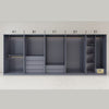 KLASS Designer Tempered Glass Sliding Wardrobe - Customised with Modules