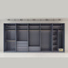 KLASS Designer Tempered Glass Sliding Wardrobe - Customised with Modules