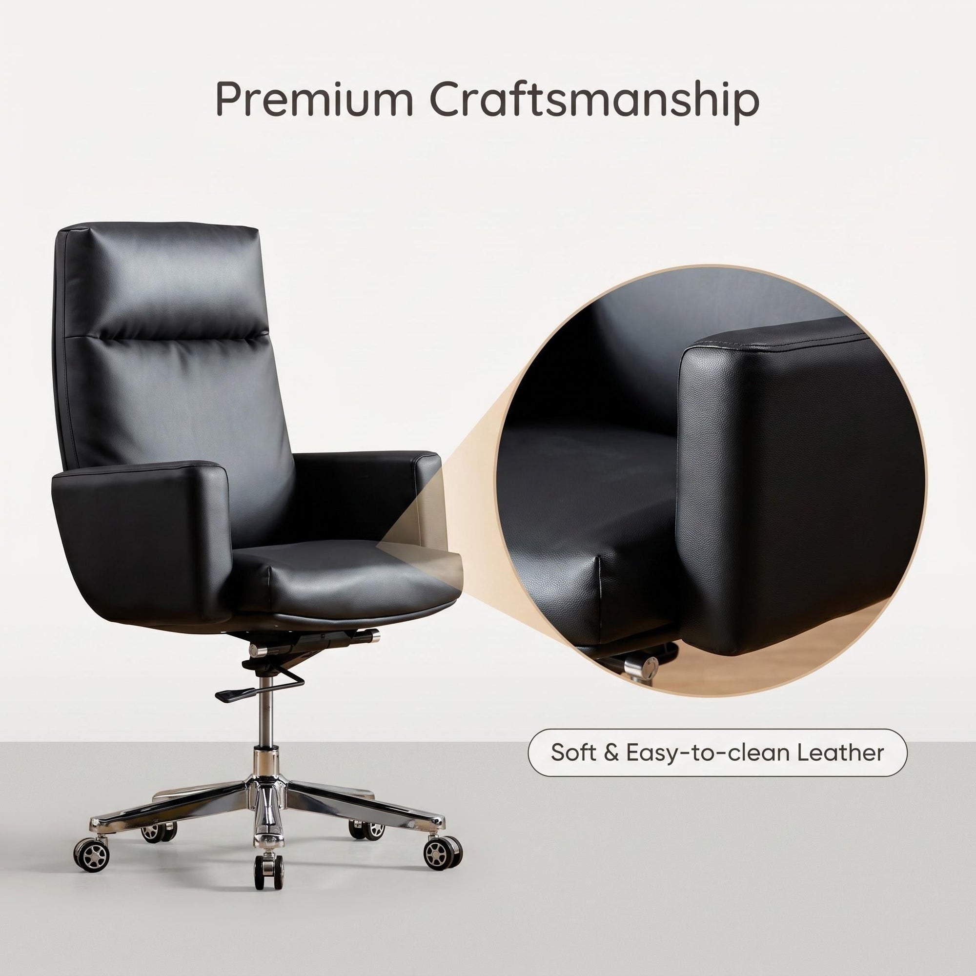 Align Office Chair Singapore | High Back Leather Office Chair | Lulu ...
