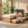 ForestEdge Solid Bed 2-IN-1 Pull Out Bed Frame