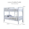 Arbor Essence Double Deck Bed Frame - White Colour