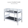 Arbor Essence Double Deck Bed Frame - White Colour