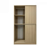 HAIHEE Multi Compartment Sliding Wardrobe - Wooden Color