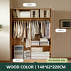 Oka Haven Solid Wood Sliding Door Wardrobe