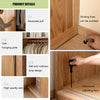 Oka Haven Solid Wood Sliding Door Wardrobe
