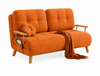 CLOUDY Microfibre Foldable Sofa Bed - Orange