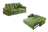 VELORA Microfiber Sofa Bed - Green Colour