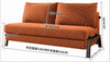NORVIK Corduroy Sofa Bed - 2- Seater Orange Colour