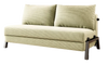 NORVIK Corduroy Sofa Bed - 2- Seater White Colour