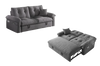 VELORA Microfiber Sofa Bed - Grey Colour